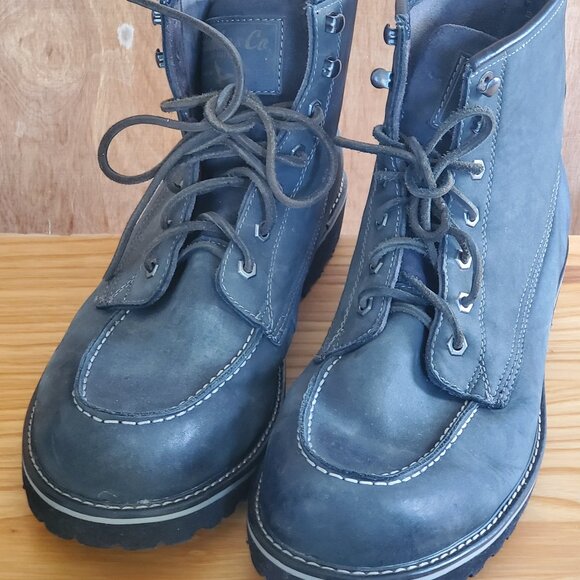 HAWKE & CO Moc Toe Leather Work Boots/ Size 13 - Picture 8 of 11